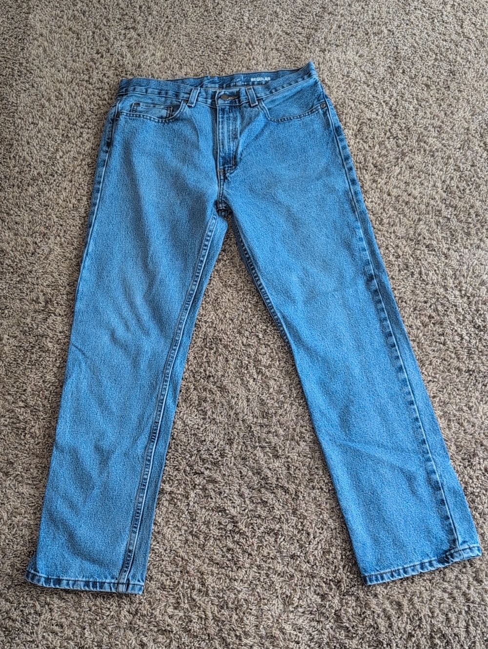 George Straight-Leg Men's Denim Jeans — Medium Blue